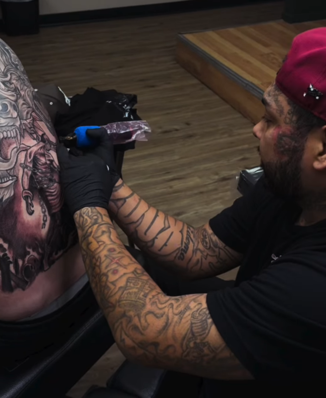 Tattoo studio interior